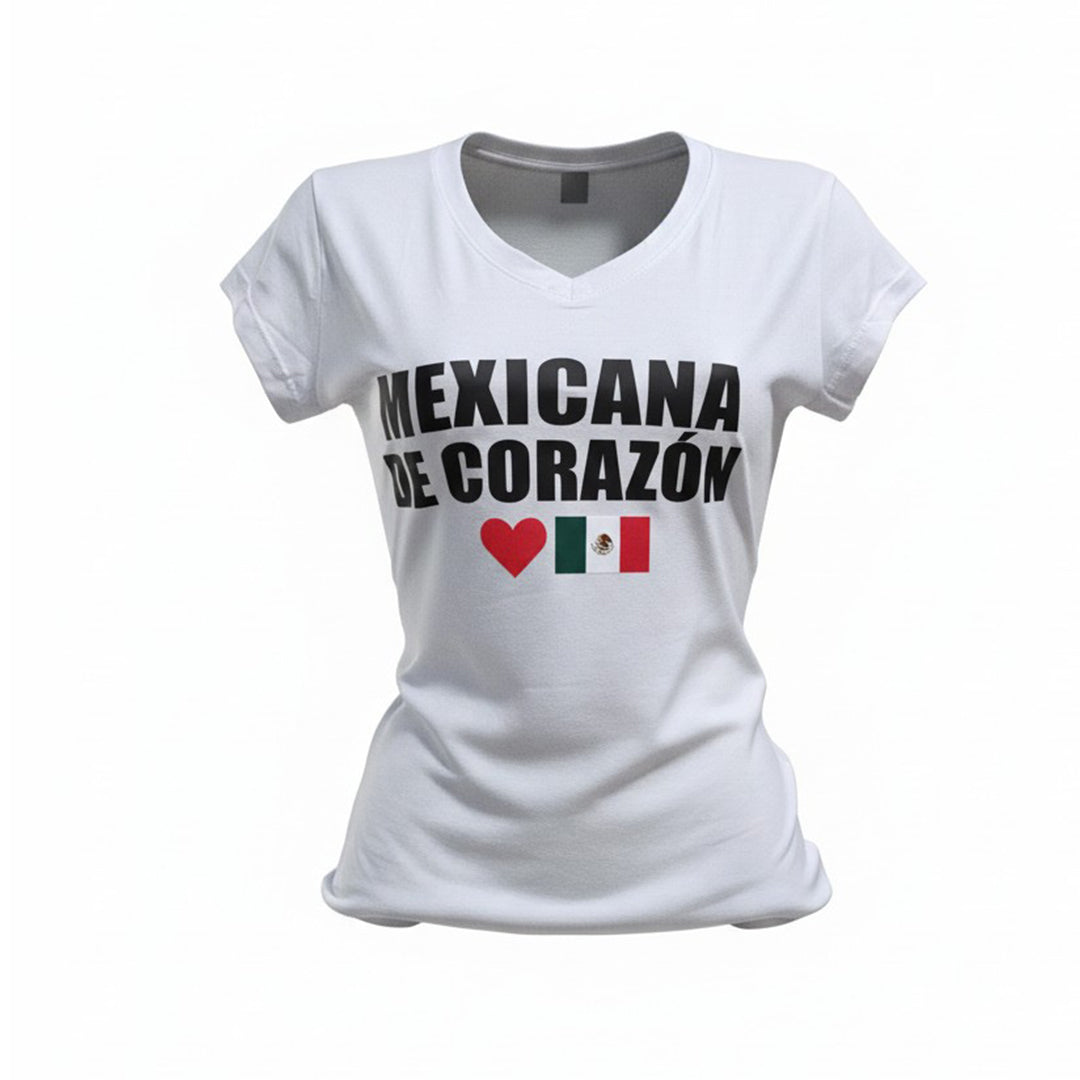 Women’s Slim Fit T-Shirt (Mexicana de Corazón)