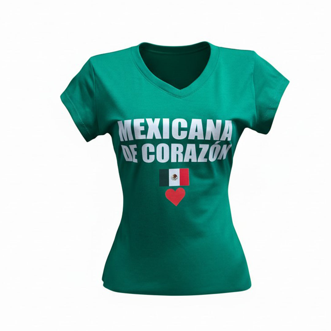 Women’s Slim Fit T-Shirt (Mexicana de Corazón)
